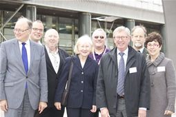 Erik Oddershede, President, ETRA and Annick Roetynck, Secretary General, ETRA with the MEPs from the morning panel discussion 