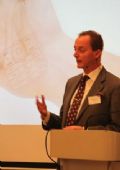 Niklas Savander giving his keynote presentation 