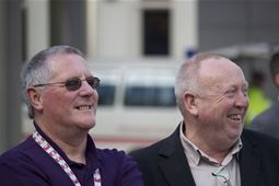 Brian Simpson, MEP and Keith Taylor, MEP at the official inauguration of the morning exhibition 