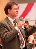 Tilman Kuepfer (BT) addresses the panel 